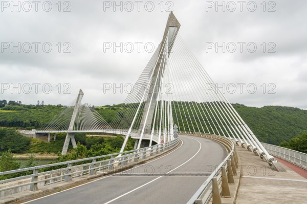 Terenez bridge between Landevennec and Rosnoen in Brittany, France