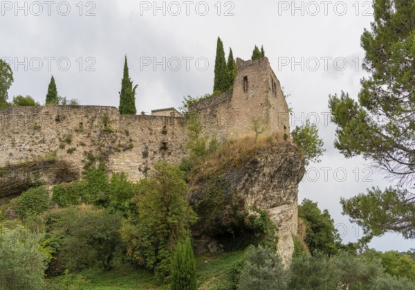 Fortification around Vaison-la-Romaine, a town in the Vaucluse department in the Provence region in southeastern France
