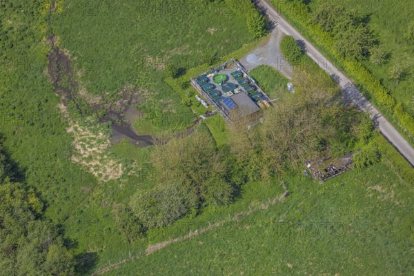 Aerial view, nature reserve Ruhrauen near Bestwig, river Ruhr, Bestwig, Sauerland, North Rhine-Westphalia, Germany, nature reserve, nature, landscape, river, environment, protected area, nature conservation, meadows, forests, green, water, natural beauty, conservation, ecology, vegetation, aerial view, panorama, bird's eye view, region, Europe, German nature reserve, flora, fauna, adventure, recreation, tourism, scenery, geography, open space, springtime, home