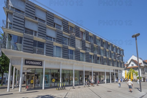 Concrete construction, HUMANIC and C&A shop in Dornbirn, Vorarlberg, Austria
