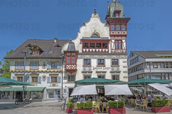 The Steinhauser or Johann Luger House on the market square, Dornbirn, Vorarlberg, Austria