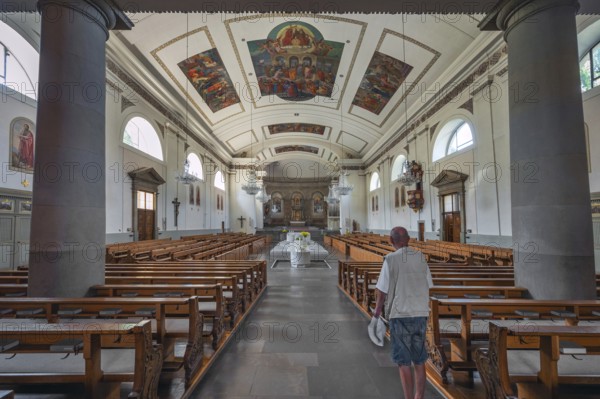 The Roman Catholic parish church of St Martin, interior, Dornbirn, Vorarlberg, Austria