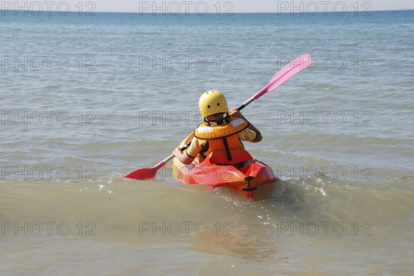 Sea kayak in Erquy in Brittany, France