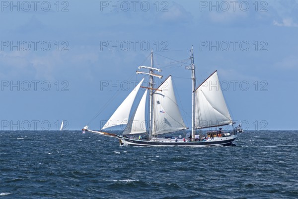 Sailing ship banjaard, Hanse-Sail, Ostee near Warnemünde, Rostock, Mecklenburg-Vorpommern, Germany
