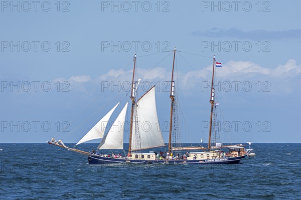 Sailing ship Albert Johannes, Hanse-Sail, Ostee near Warnemünde, Rostock, Mecklenburg-Vorpommern, Germany