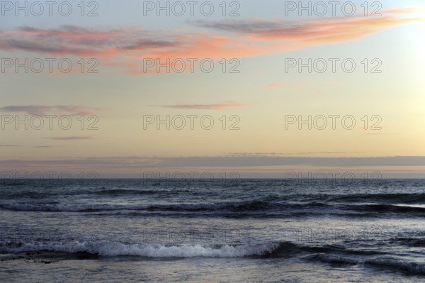 Sunset at the beach near Lancelin, Perth, Western Australia, WA, Indian Ocean, Australia