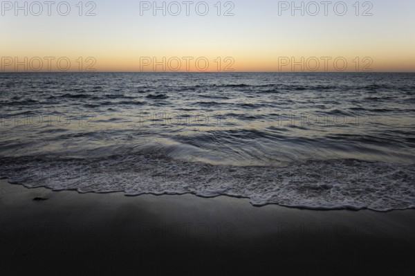 Sunset on the beach at Cervantes, Perth, Western Australia, WA, Indian Ocean, Australia