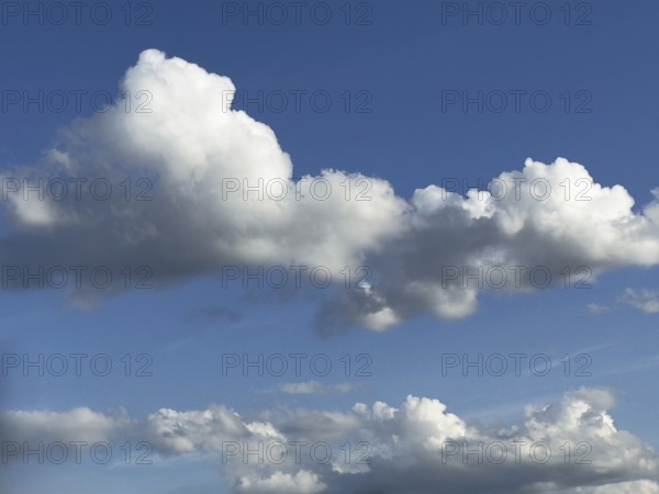 White clouds stratocumulus against blue sky, international