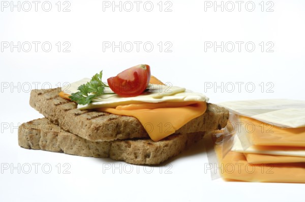Processed cheese, processed cheese slices on toast