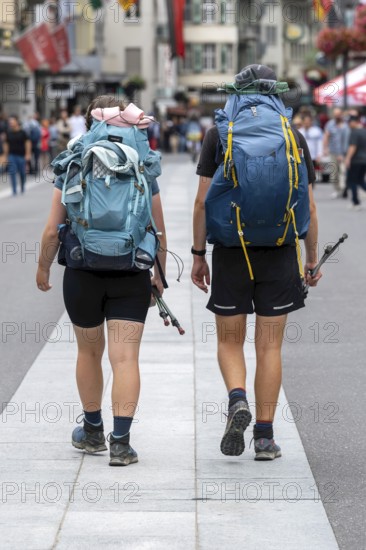 Hiker couple, Interlaken, Switzerland