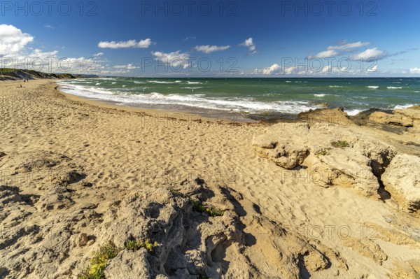 On the beach Spiaggia di Pilone, Ostuni, Apulia, Italy