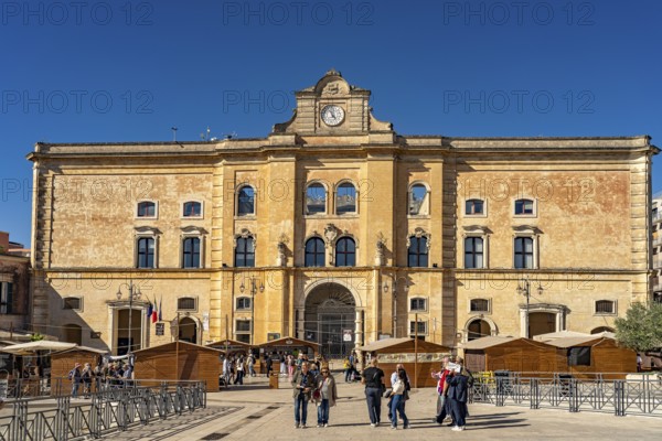 The Palazzo dell'Annunziata in Piazza Vittorio Veneto in Matera, Basilicata, Italy