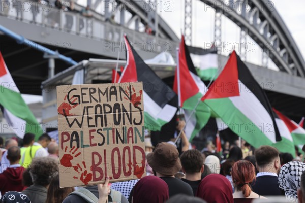 Several thousand people take part in a pro-Palestine demonstration under the slogan United 4 Gaza in Frankfurt am Main on 30 August 2025 in the Hafenpark, near the European Central Bank (ECB) . The rally is accompanied by a massive police presence. On 7 October 2023, the terrorist militia Hamas killed more than 1, 100 people in an attack on Israel. Since Israel's subsequent intervention in the Gaza Strip, there have been repeated pro-Palestinian demonstrations throughout Germany