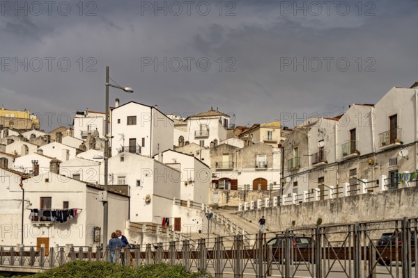 Town view of Monte Sant'Angelo, Gargano, Apulia, Italy