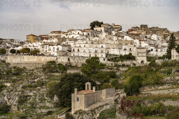 Town view of Monte Sant'Angelo, Gargano, Apulia, Italy
