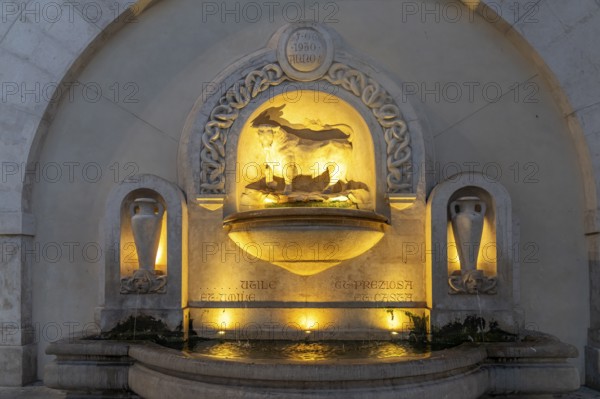 The Fontana del Toro bull fountain, Nardo, Apulia, Italy