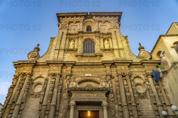 Facade of the Chiesa di San Domenico church in Nardo, Apulia, Italy