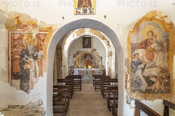 Frescoes in the church Chiesa di Santa Marina in Muro Leccese, Apulia, Italy