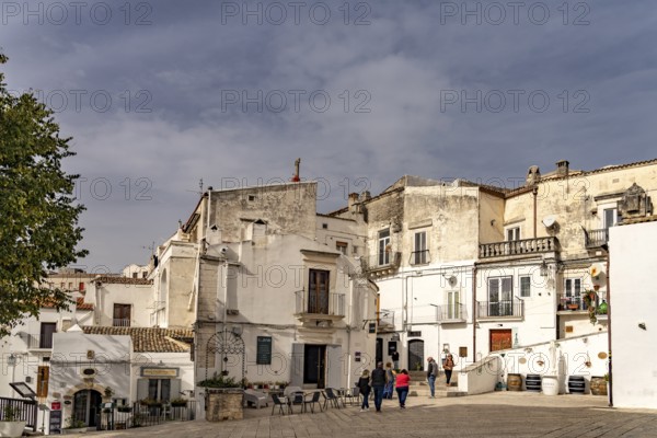 The old town centre of Monte Sant'Angelo, Gargano, Apulia, Italy