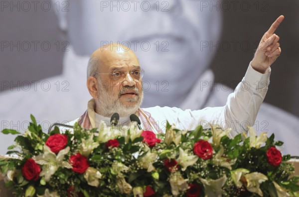 Union Home Minister Amit Shah attends the birth centenary celebrations of former Assam Chief Minister Golap Borbora in Guwahati, India on 29 August 2025
