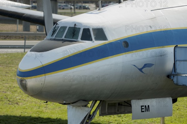 Front view of the Lockheed L-1049 G Super Constellation, registration D-ALEM