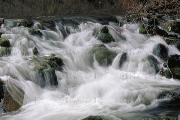 Mountain stream, long exposure, Allgäu, Bavaria, Germany