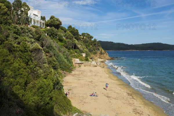 Beach, Plage de Sylvabelle, La Croix-Valmer, Saint Tropez, Var, French Riviera, Provence-Alpes-Cote d'Azur, Cote d Azur, France