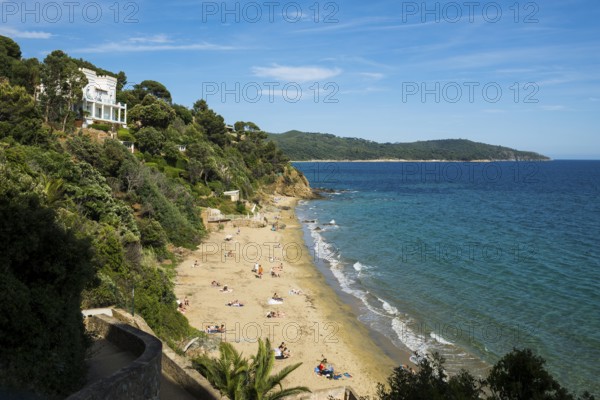 Beach, Plage de Sylvabelle, La Croix-Valmer, Saint Tropez, Var, French Riviera, Provence-Alpes-Cote d'Azur, Cote d Azur, France