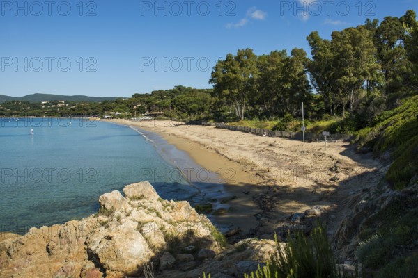 Beach, Plage de Gigaro, La Croix-Valmer, Saint Tropez, Var, French Riviera, Provence-Alpes-Cote d'Azur, Cote d Azur, France