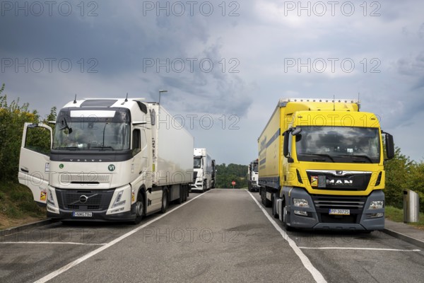 Berne-Fribourg lorry service area, Schmitten, Switzerland