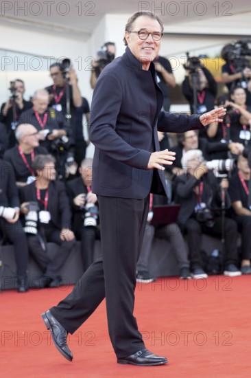 Venice, Italy - 1 September 2025: Sebastian Koch during the red carpet of - The Smashing Machine - during the 82nd Venice International Film Festival