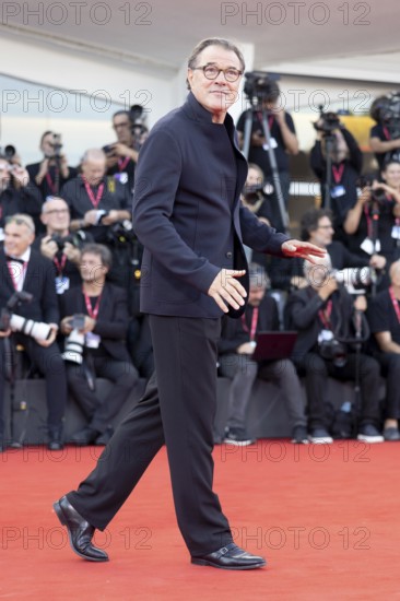 Venice, Italy - 1 September 2025: Sebastian Koch during the red carpet of - The Smashing Machine - during the 82nd Venice International Film Festival