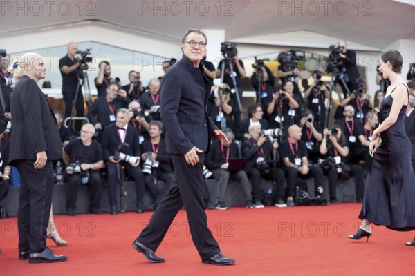 Venice, Italy - 1 September 2025: Sebastian Koch during the red carpet of - The Smashing Machine - during the 82nd Venice International Film Festival