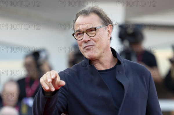 Venice, Italy - 1 September 2025: Sebastian Koch during the red carpet of - The Smashing Machine - during the 82nd Venice International Film Festival