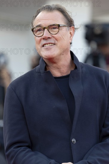 Venice, Italy - 1 September 2025: Sebastian Koch during the red carpet of - The Smashing Machine - during the 82nd Venice International Film Festival