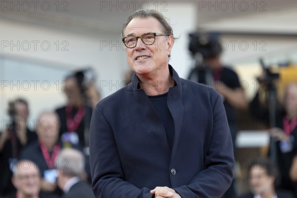Venice, Italy - 1 September 2025: Sebastian Koch during the red carpet of - The Smashing Machine - during the 82nd Venice International Film Festival
