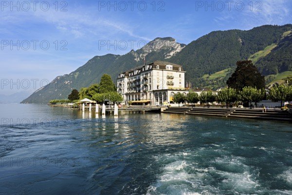 Hotel Waldstätterhof on Lake Lucerne, Brunnen, Canton, Schwyz, Switzerland