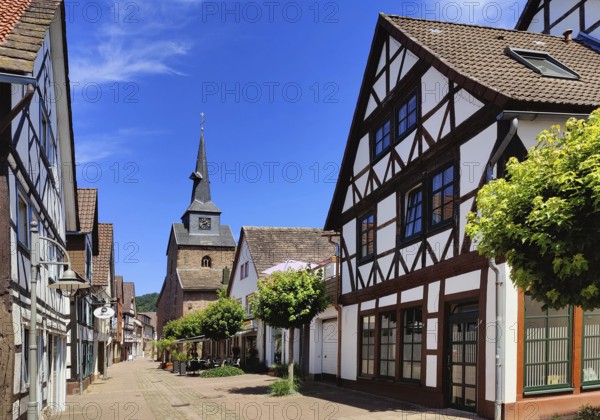 Protestant town church of St Nicolai in the Münchhausen town of Bodenwerder, Lower Saxony, Germany