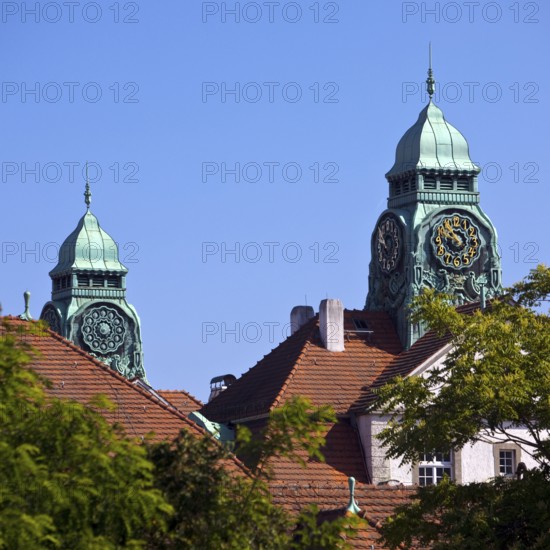 Sprudelhof, an important spa complex built between 1905 and 1911 in Art Nouveau style, Bad Nauheim, Hesse, Germany