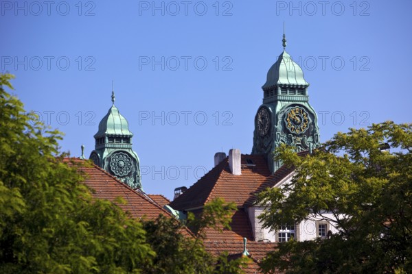 Sprudelhof, an important spa complex built between 1905 and 1911 in Art Nouveau style, Bad Nauheim, Hesse, Germany