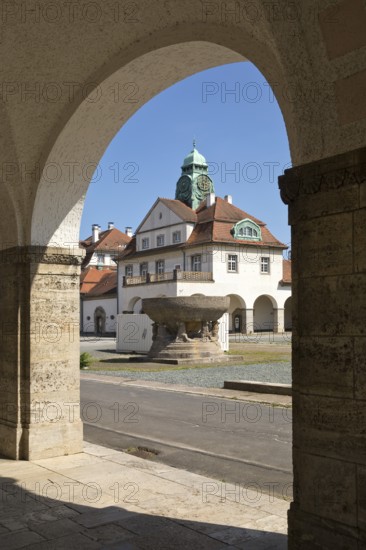 Sprudelhof, an important spa complex built between 1905 and 1911 in Art Nouveau style, Bad Nauheim, Hesse, Germany