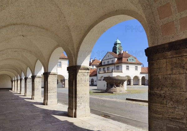 Sprudelhof, an important spa complex built between 1905 and 1911 in Art Nouveau style, Bad Nauheim, Hesse, Germany