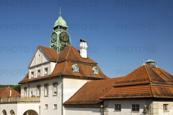 Sprudelhof, an important spa complex built between 1905 and 1911 in Art Nouveau style, Bad Nauheim, Hesse, Germany