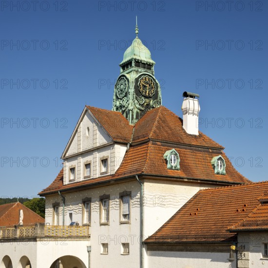 Sprudelhof, an important spa complex built between 1905 and 1911 in Art Nouveau style, Bad Nauheim, Hesse, Germany