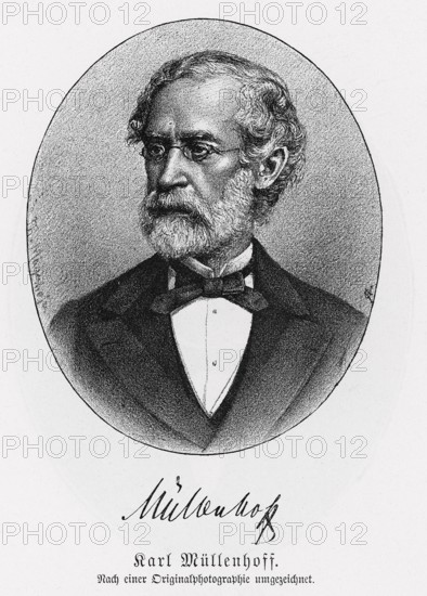 Karl Müllenhoff (1818-1884), from Könnecke Bilderatlas zur Geschichte der Deutschen Litteratur Marburg, 1887