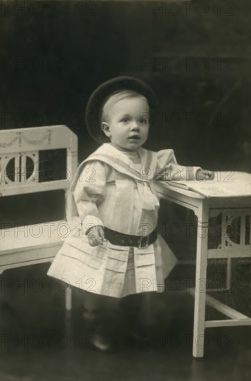 Child, about 4 years old. Studio photograph, around 1910