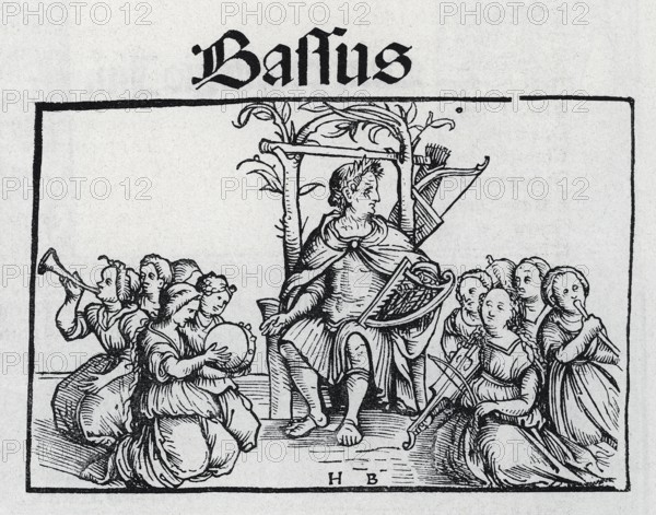 Bass, the four vocal parts from Öglin's songbook 1512, from Könnecke Bilderatlas zur Geschichte der Deutschen Litteratur Marburg, 1887