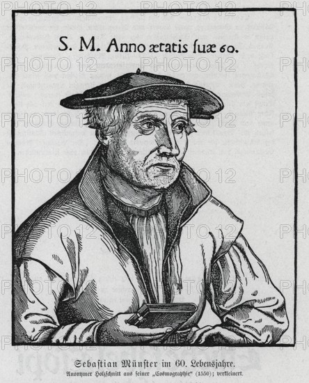 Sebastian Münster (1489-1552) from Könnecke Bilderatlas zur Geschichte der Deutschen Litteratur Marburg, 1887