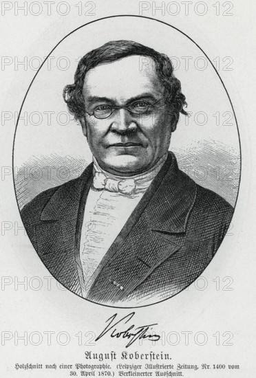 August Karl Koberstein (1797-1870) from Könnecke Bilderatlas zur Geschichte der Deutschen Litteratur Marburg, 1887