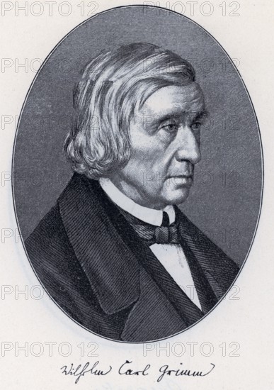 Wilhelm Grimm (1786-1859) after drawing, from Könnecke Bilderatlas zur Geschichte der Deutschen Litteratur Marburg, 1887
